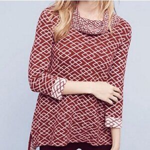 Anthropologie Moth Galena Alpaca Blend Cowl Neck Sweater Size Medium